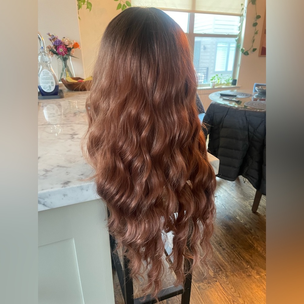 Long Reddish Brown Wig
